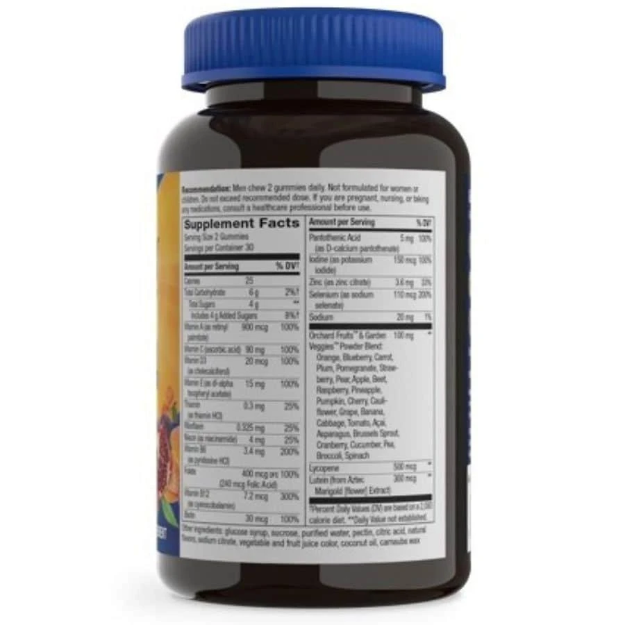 商品Nature's Way|Alive! Men's 50+ Multi-Vitamin Gummies Fruit Blend,价格¥85,第5张图片详细描述