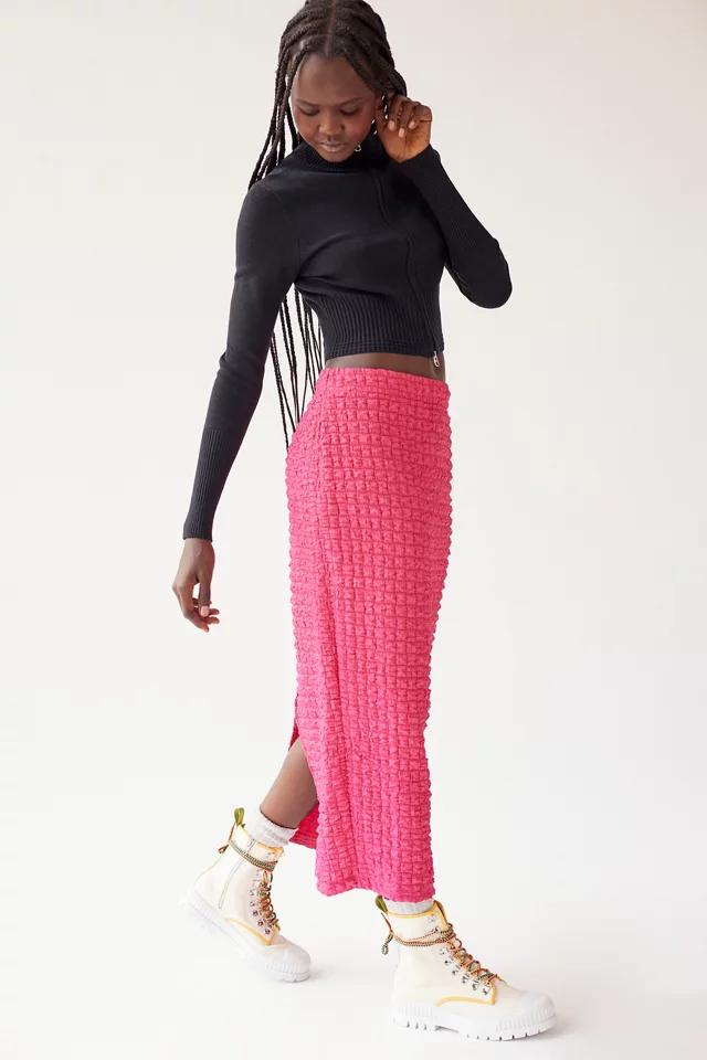 UO Kimmy Bubble Knit Midi Skirt商品第4张图片规格展示