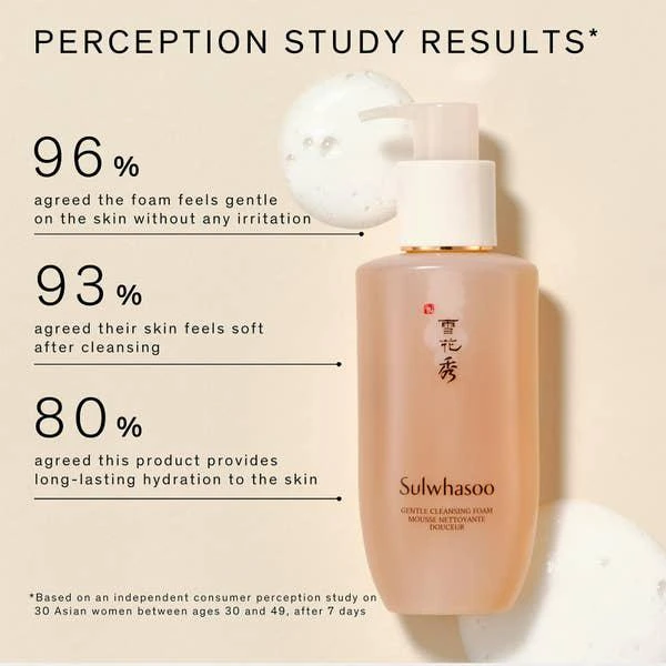 商品Sulwhasoo|Sulwhasoo Gentle Cleansing Foam Hydrating Makeup Remover 200ml,价格¥145,第4张图片详细描述