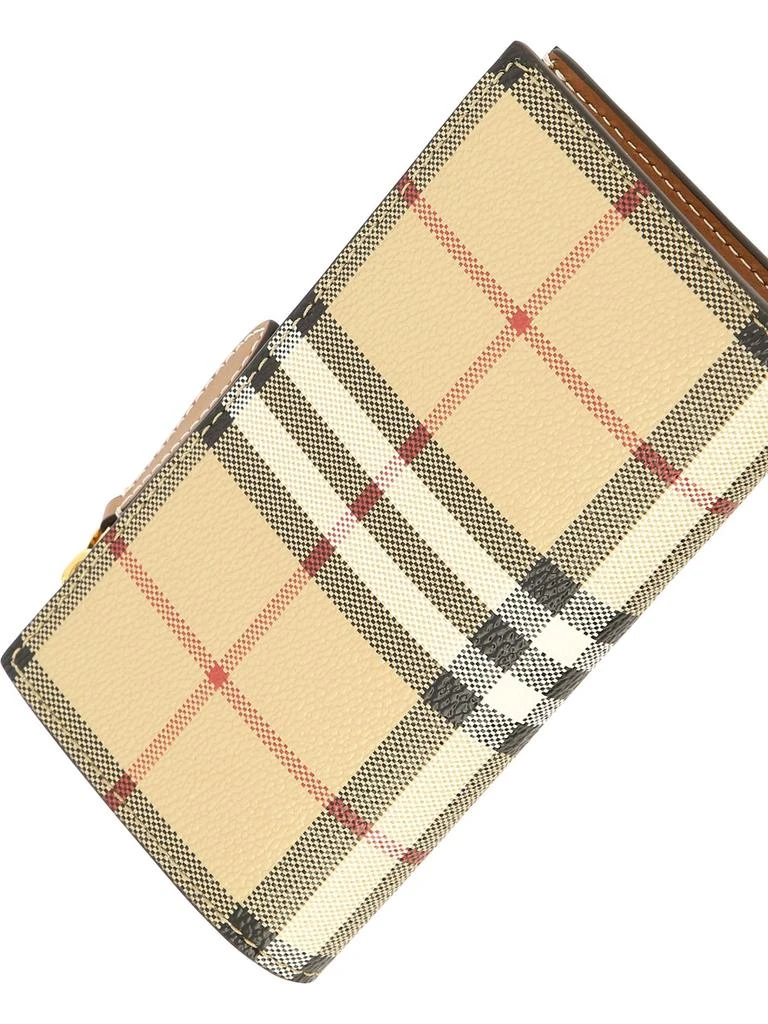 商品Burberry|Check Medium Bifold Wallet Wallets & Card Holders Beige,价格¥1724,第4张图片详细描述