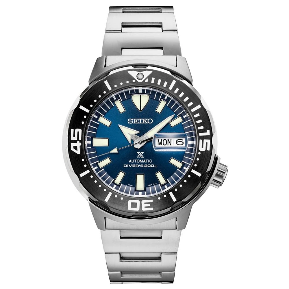 商品Seiko|Men's Automatic Prospex Diver Stainless Steel Bracelet Watch 42.4mm,价格¥3321,第1张图片