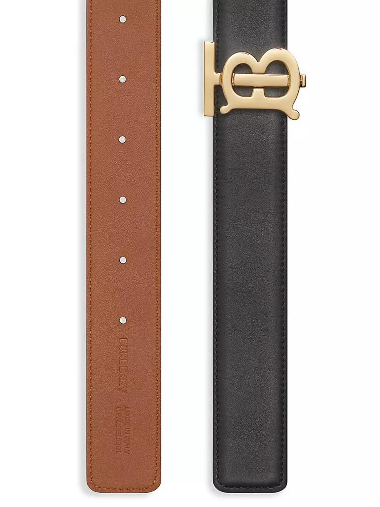 商品Burberry|Reversible Monogram Motif Leather Belt,价格¥3614,第2张图片详细描述