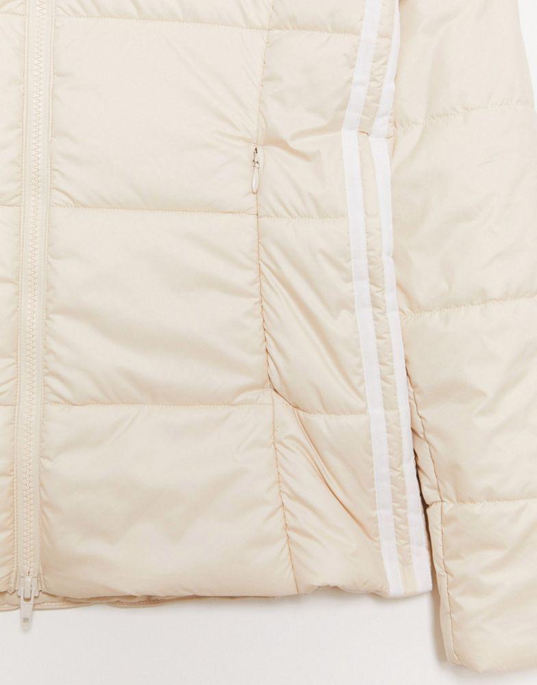 adidas Originals slim fit padded jacket in cream商品第3张图片规格展示