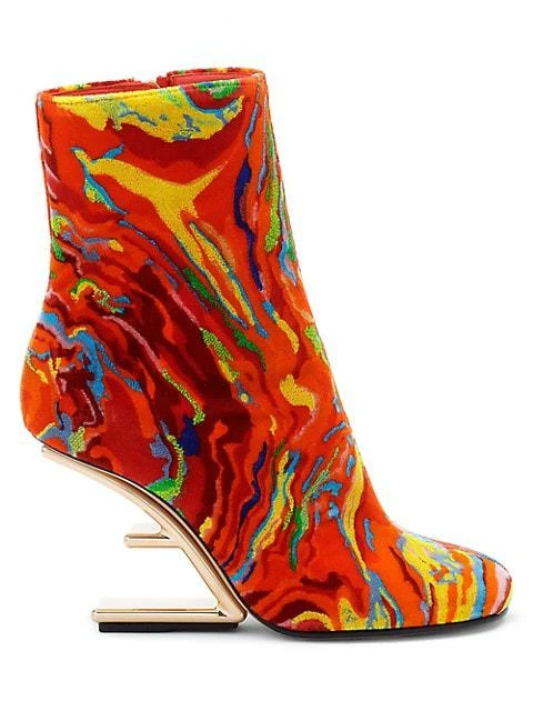 商品Fendi|Fendi First Printed Wedge Booties,价格¥14617,第1张图片