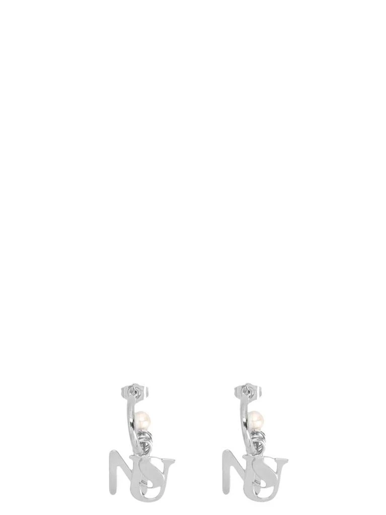 商品SUNNEI|Logo pearl earrings,价格¥1318,第1张图片