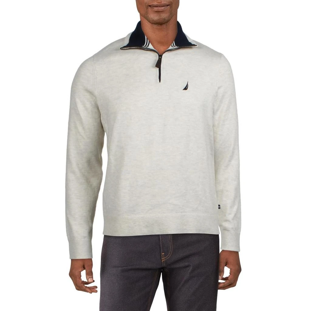 商品Nautica|Nautica Mens Logo Knit Pullover Sweater,价格¥244,第1张图片