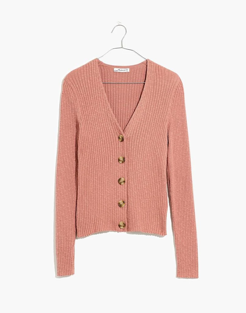 商品Madewell|Shrunken Ribbed Cardigan Sweater,价格¥394,第1张图片