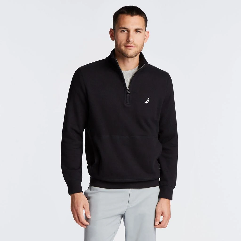 商品Nautica|Mens Big & Tall Quarter Zip Fleece Pullover,价格¥120,第1张图片详细描述