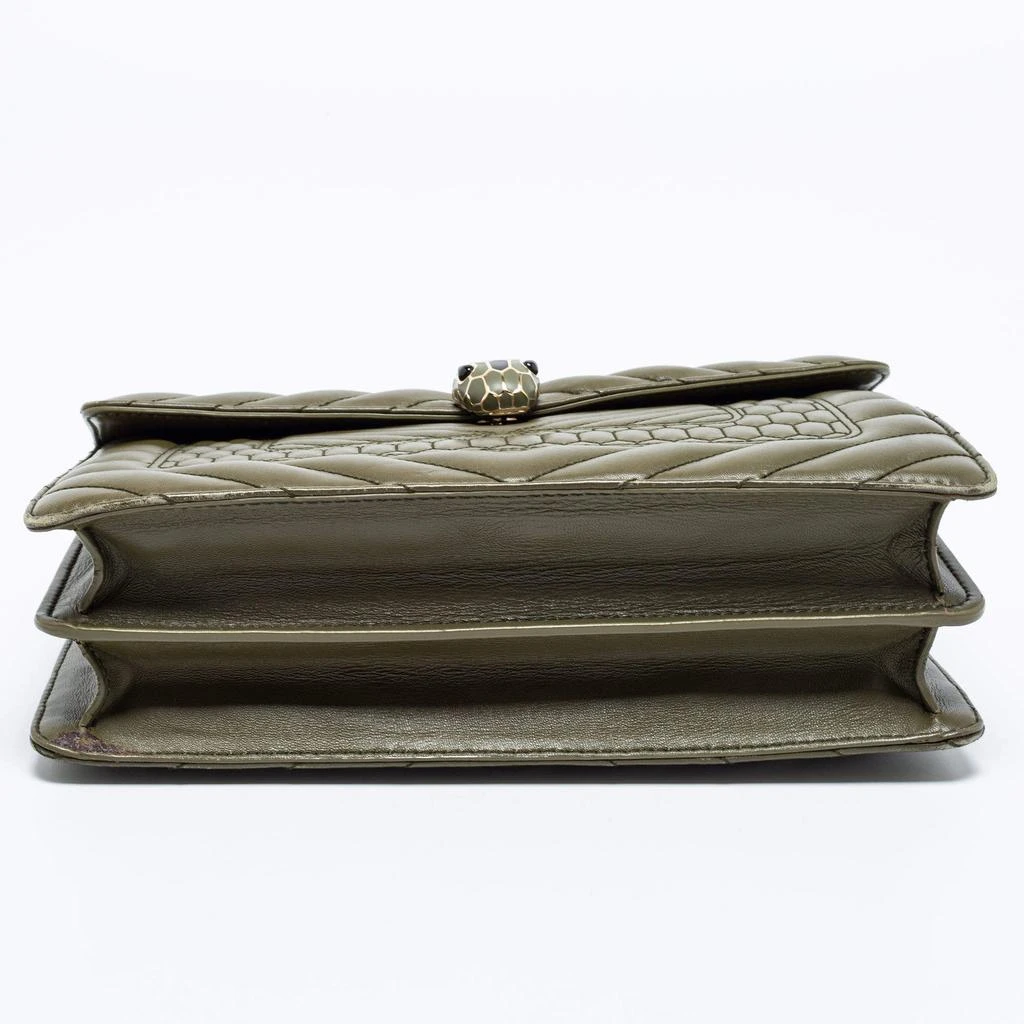 Bvlgari Olive Green Quilted Scaglie Leather Medium Serpenti Forever Shoulder Bag 商品