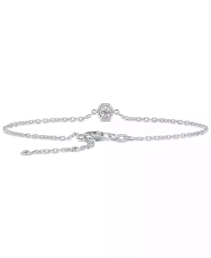 商品De Beers Forevermark|Diamond Honeycomb Solitaire Chain Bracelet (1/5 ct. t.w.) in 14k White or Yellow Gold,价格¥5708,第5张图片详细描述