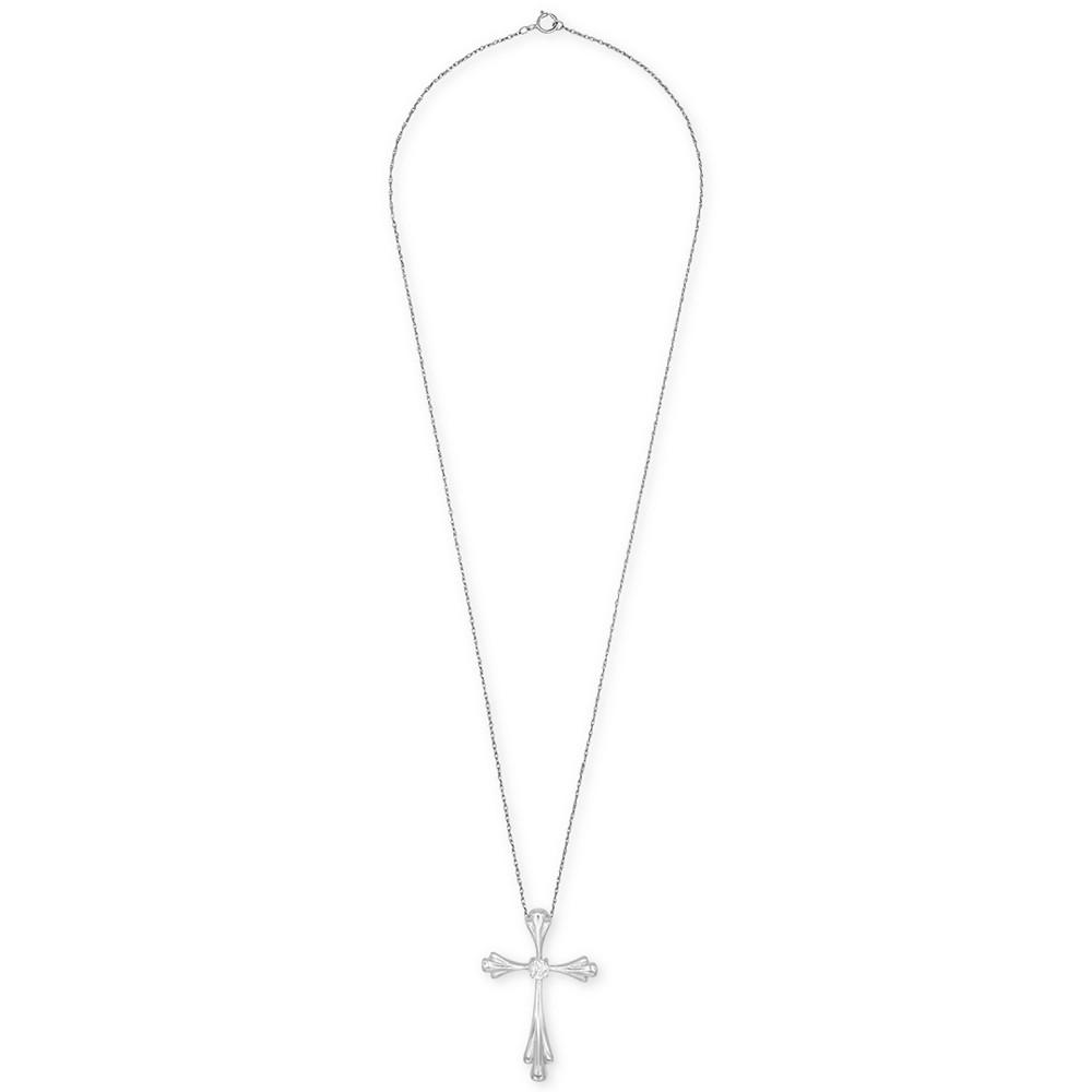 Diamond Accent Cross 18" Pendant Necklace商品第3张图片规格展示