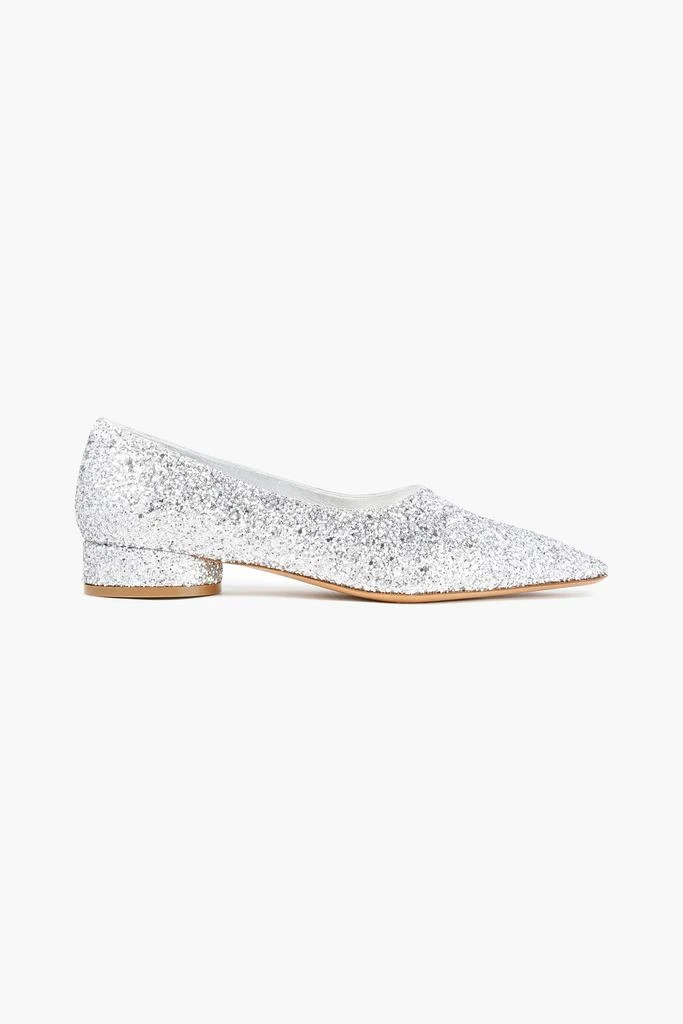 商品MAISON MARGIELA|Glittered faux leather loafers,价格¥1266,第1张图片