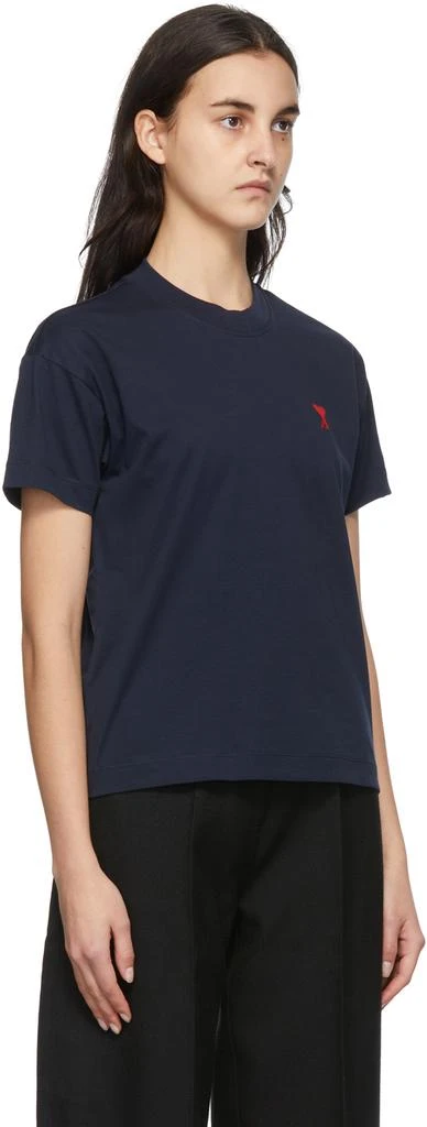 商品AMI|Navy Ami de Cœur T-Shirt,价格¥615,第2张图片详细描述