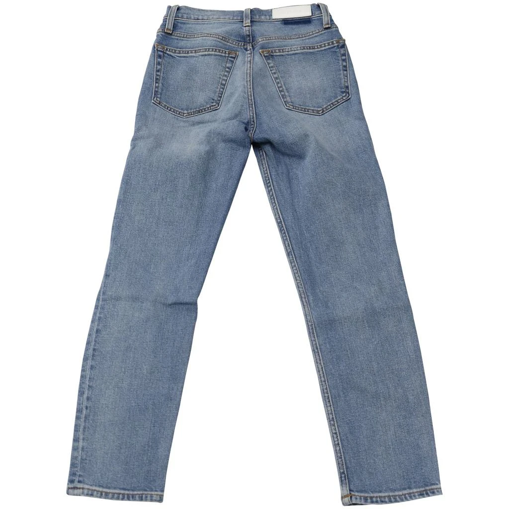 商品[二手商品] REDONE|Redone Cropped Distressed Straight Jeans in Blue Denim,价格¥1466,第2张图片详细描述
