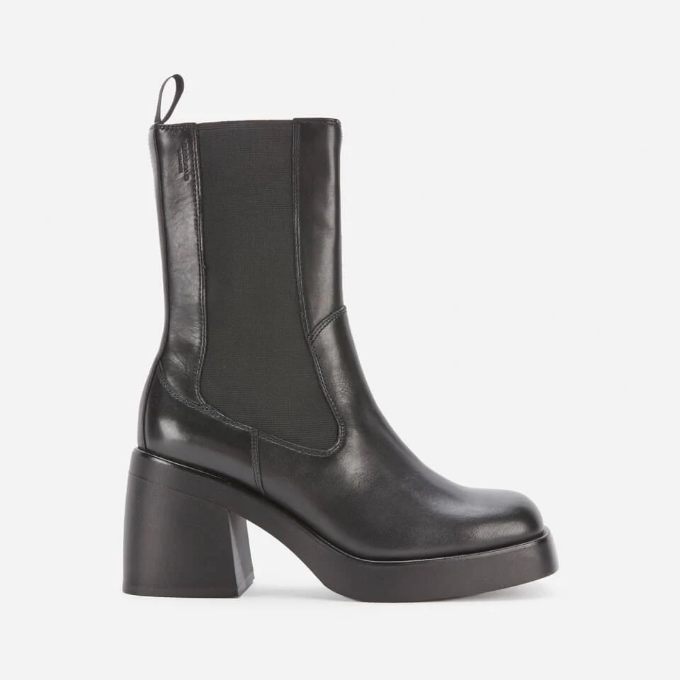 商品Vagabond|VAGABOND WOMEN'S BROOKE LEATHER HEELED CHELSEA BOOTS - BLACK,价格¥897,第1张图片