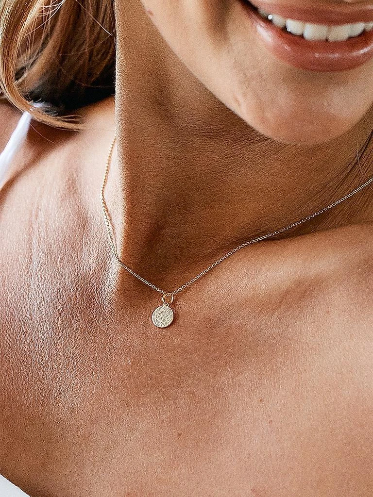 商品brook & york|Adeline Charm 14K-Gold Vermeil & White Topaz Pendant Necklace,价格¥814,第2张图片详细描述