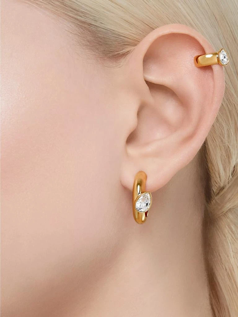 商品Swarovski|Dextera Goldtone & Crystal Hoop Earrings & Ear Cuff Set,价格¥1417,第2张图片详细描述