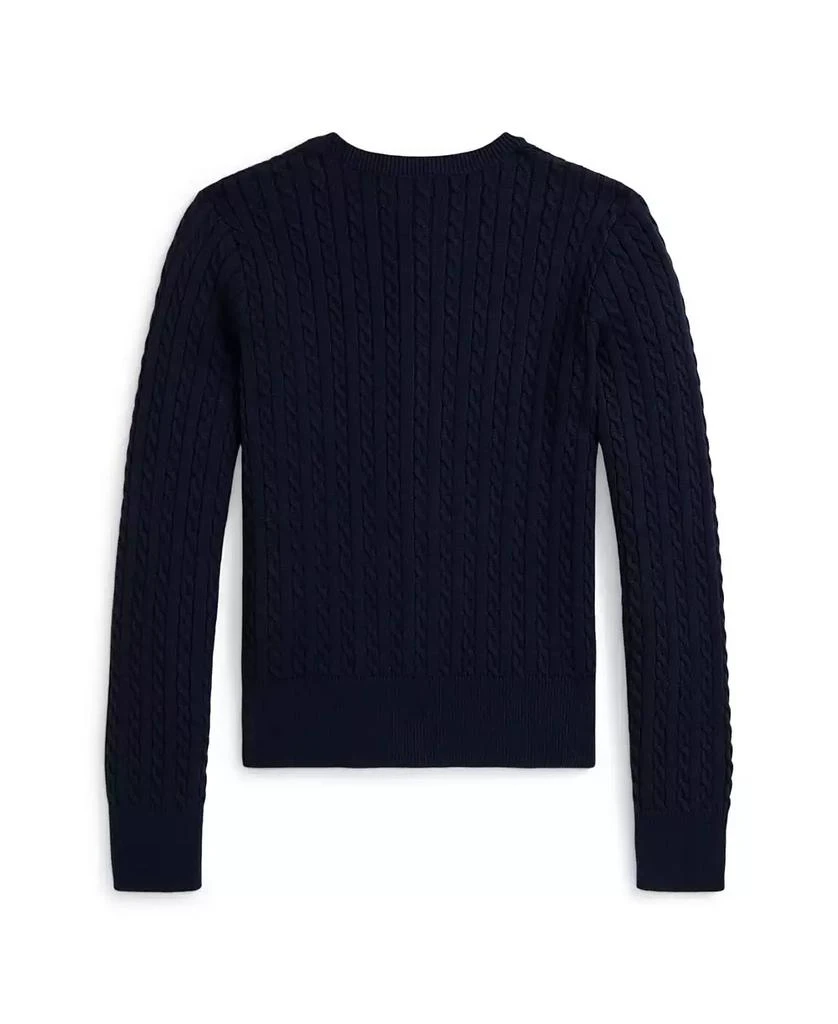 商品Ralph Lauren|Girls 7-16 Polo Bear Mini-Cable Cardigan,价格¥480,第2张图片详细描述