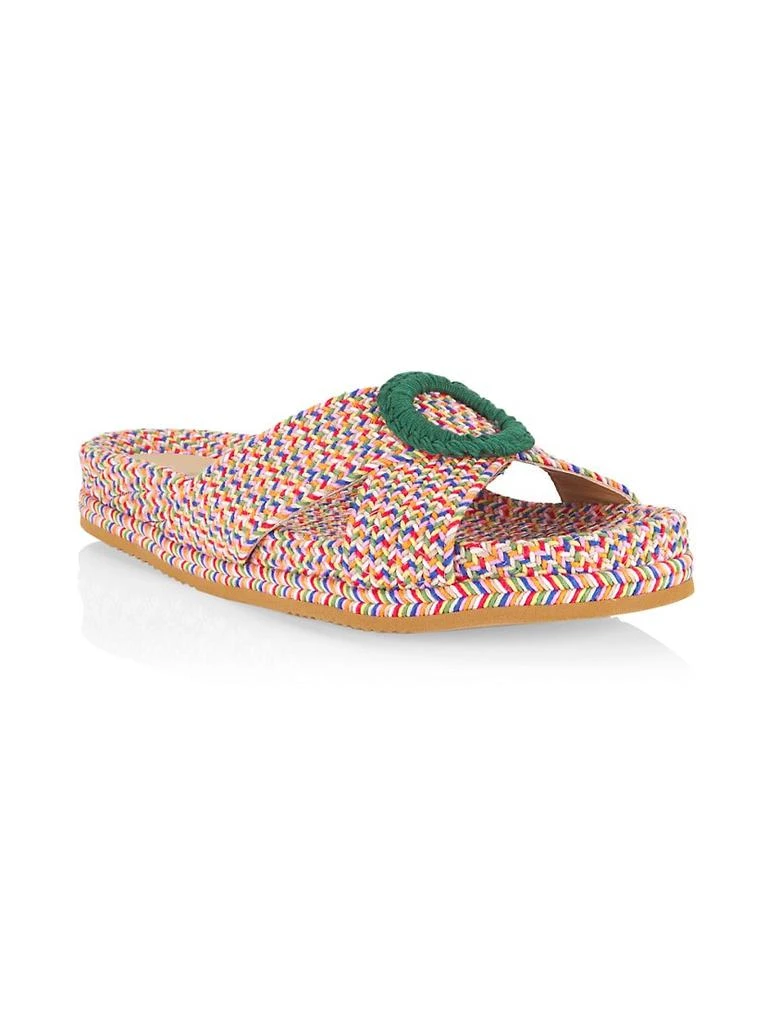 商品CASTAÑER|Zuchi Braided-Cord Raffia Slide Sandals,价格¥748,第2张图片详细描述