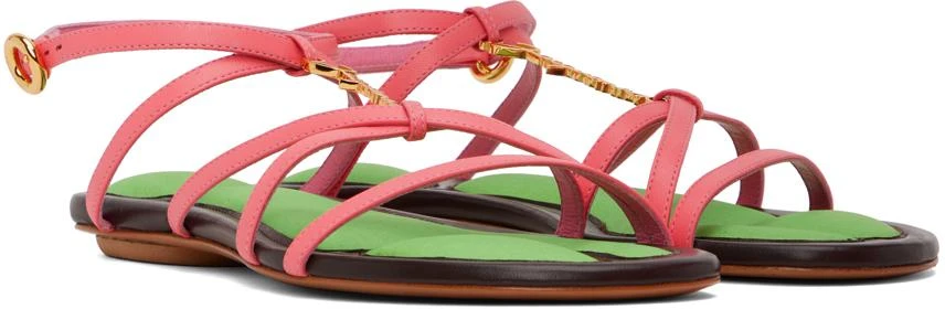 商品Jacquemus|Pink Le Raphia 'Les Sandales Pralu Plates' Sandals,价格¥2450,第4张图片详细描述