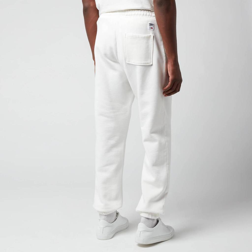 商品Tommy Hilfiger|Tommy Jeans Men's Collegiate Relaxed Fit Sweatpants - Ivory Silk,价格¥299-¥373,第4张图片详细描述