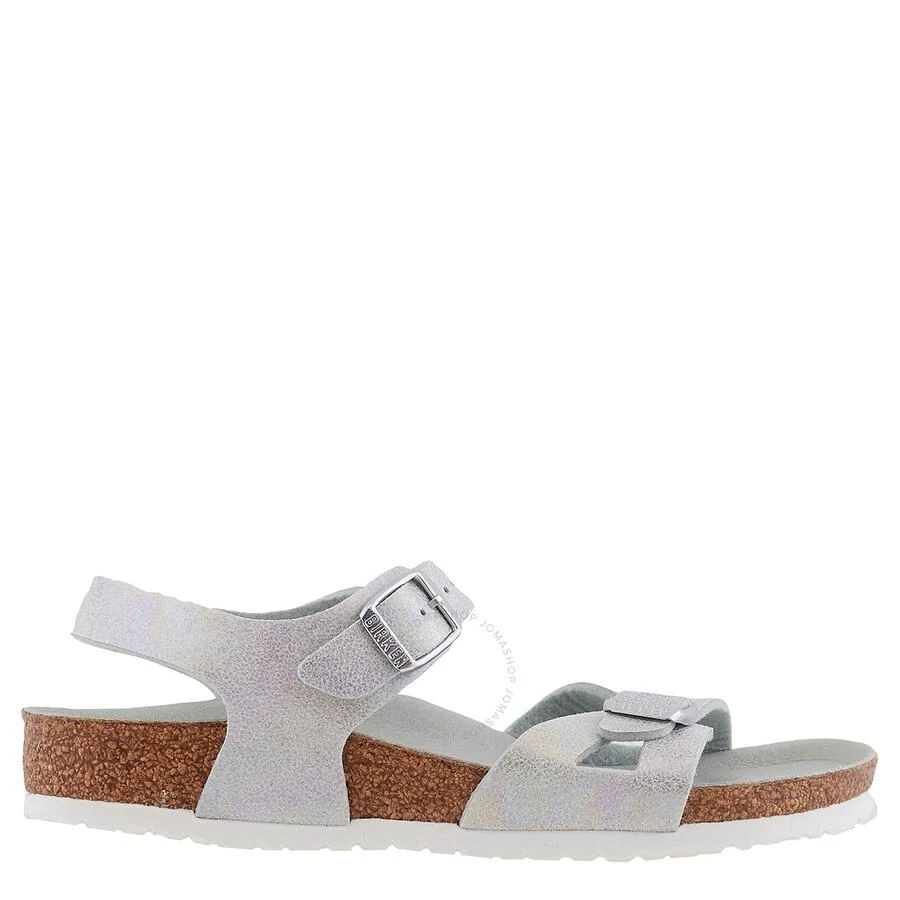 商品Birkenstock|Birkenstock Girls Rio Metallic Vegan Backstrap Sandals, Brand Size 34 (3 Little Kids),价格¥238,第1张图片