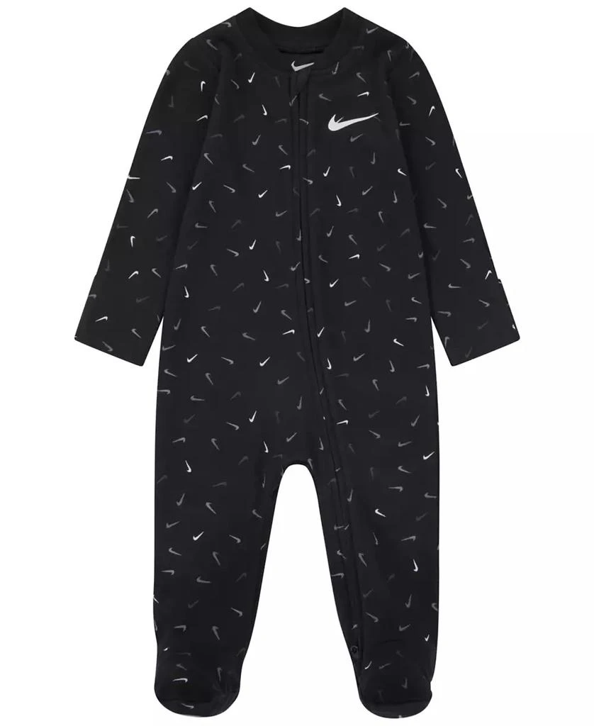 商品NIKE|Baby Girls Swoosh Logo Footed Coverall,价格¥114,第1张图片