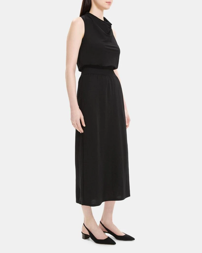 商品Theory|Sleeveless Cowl Neck Dress in Viscose-Blend Piqué,价格¥648,第2张图片详细描述