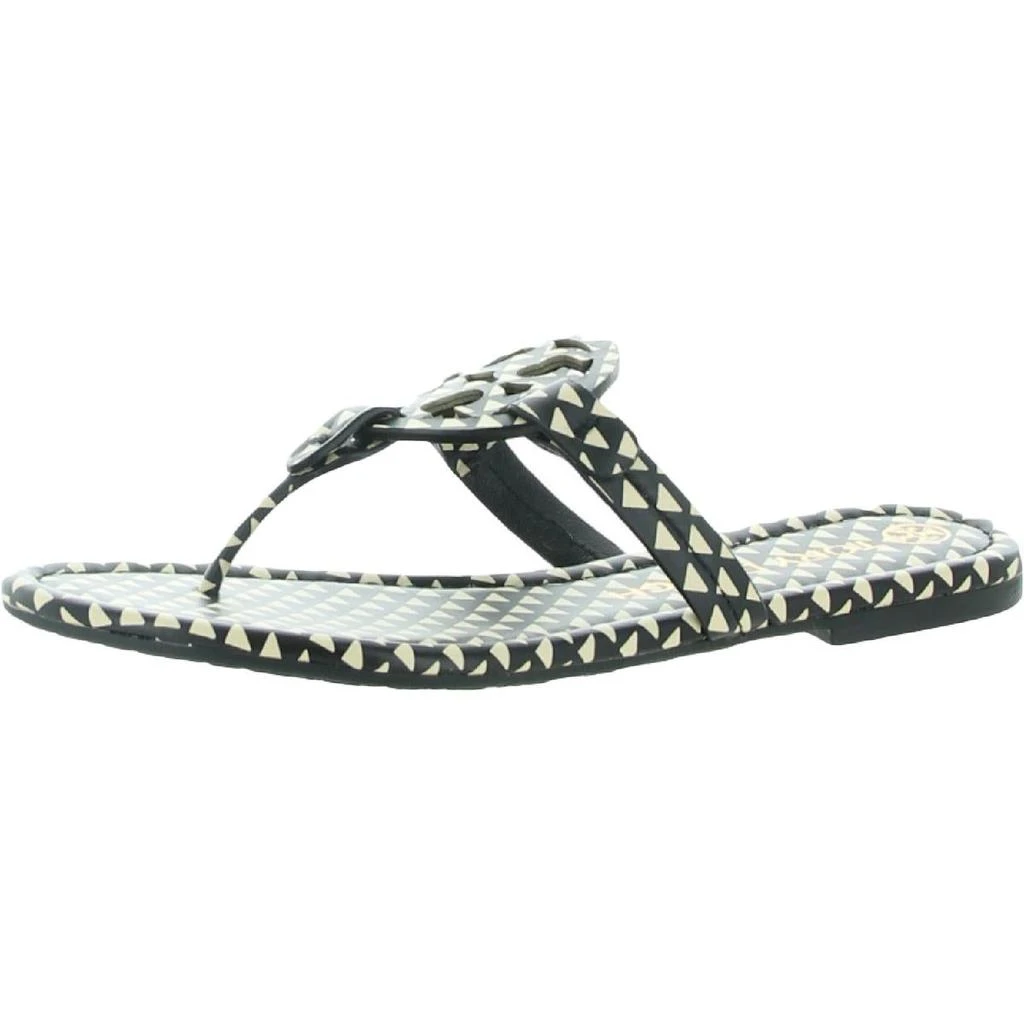 商品Tory Burch|Tory Burch Womens Leather Thong Flat Sandals,价格¥891,第1张图片