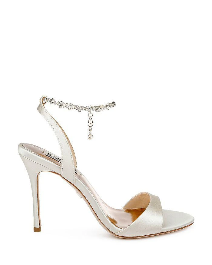 商品Badgley Mischka|Women's Tiffany Crystal Ankle Chain High Heel Sandals,价格¥529,第2张图片详细描述