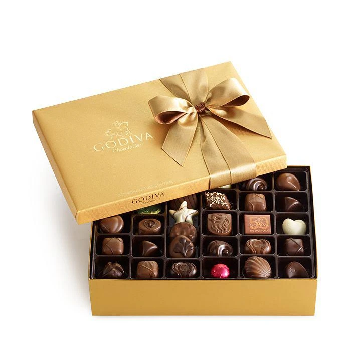 商品Godiva|36 Piece Gold Ballotin 36块金装礼盒,价格¥143,第1张图片