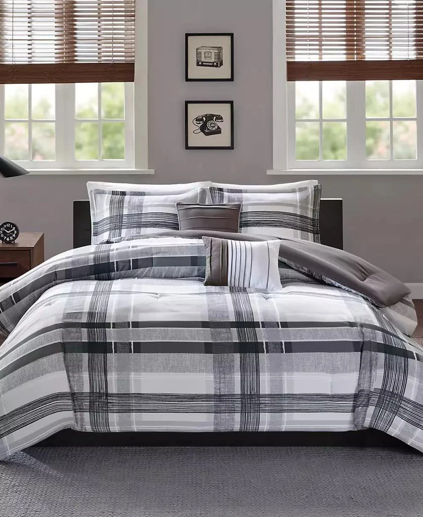 商品Intelligent Design|Rudy 5-Pc. Plaid Comforter Set,价格¥1545,第1张图片