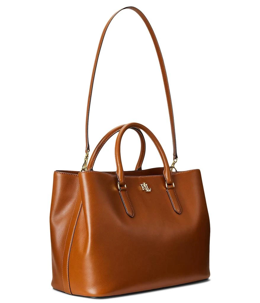 商品Ralph Lauren|Leather Large Marcy Satchel,价格¥3438,第4张图片详细描述