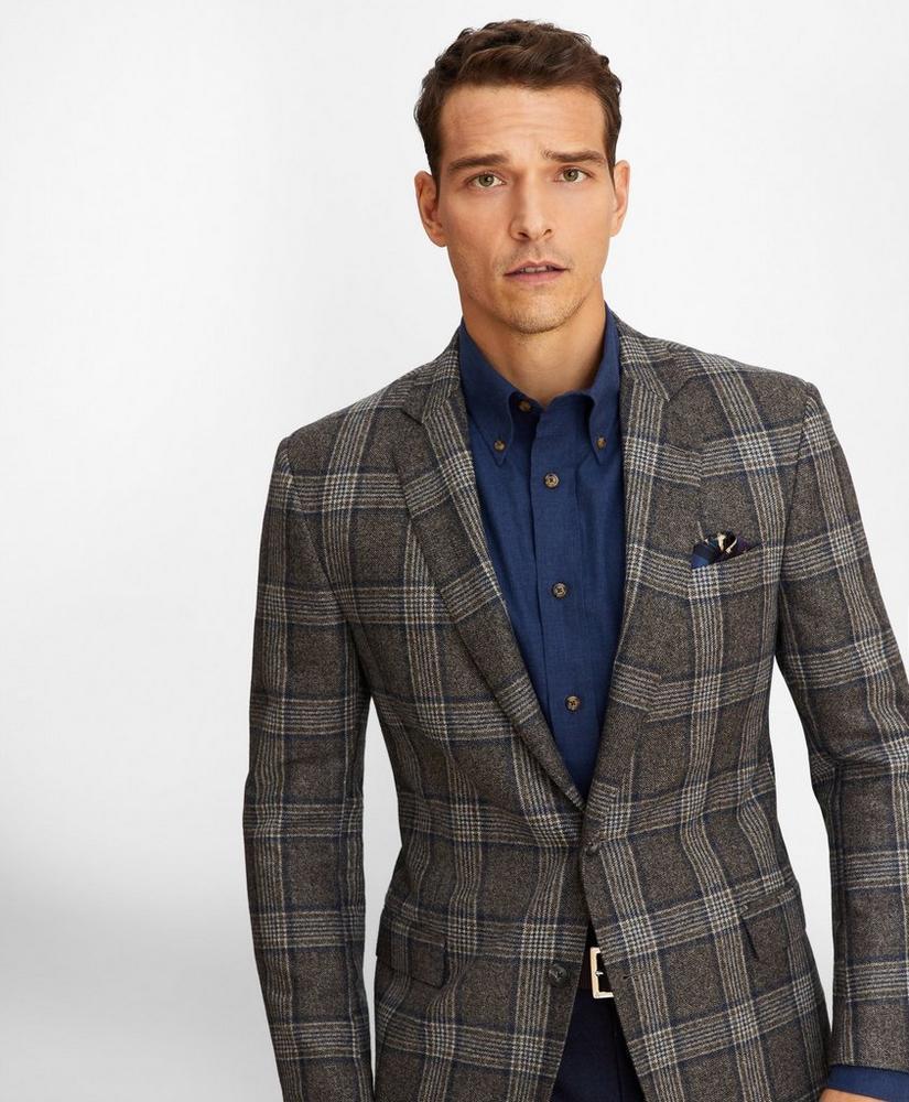 商品Brooks Brothers|Regent Fit Large Check Sport Coat,价格¥1864,第1张图片