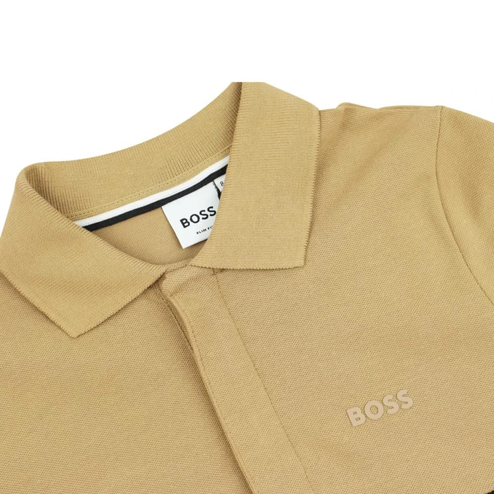 商品Hugo Boss|Stone Black & White Short Sleeved Polo Shirt,价格¥305,第2张图片详细描述