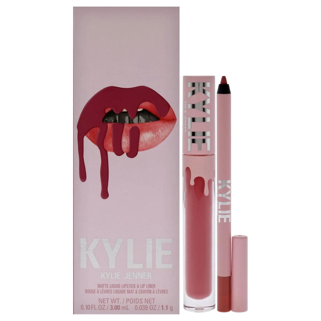 商品Kylie Cosmetics|Matte Lip Kit - 302 Snow Way Bae by  for Women - 2 Pc 0.10oz Matte Liquid Lipstick, 0.039oz Lip Liner,价格¥469,第1张图片