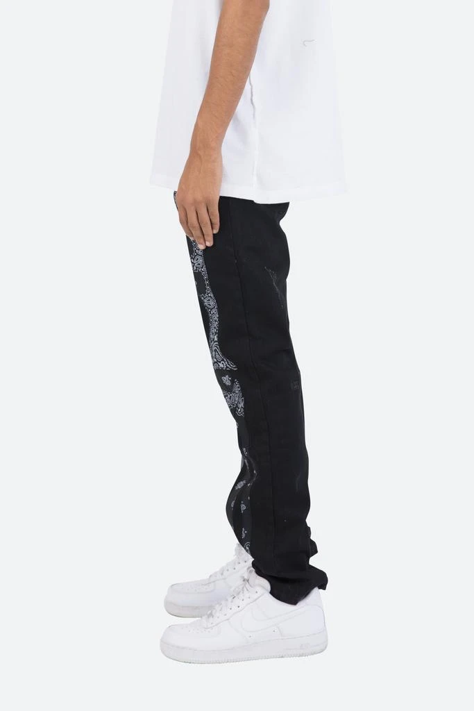 商品MNML|D261 Skeleton Straight Denim - Black/Black,价格¥287,第4张图片详细描述