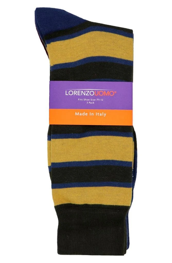 商品Lorenzo Uomo|3-Pack Cotton Crew Socks,价格¥151,第2张图片详细描述