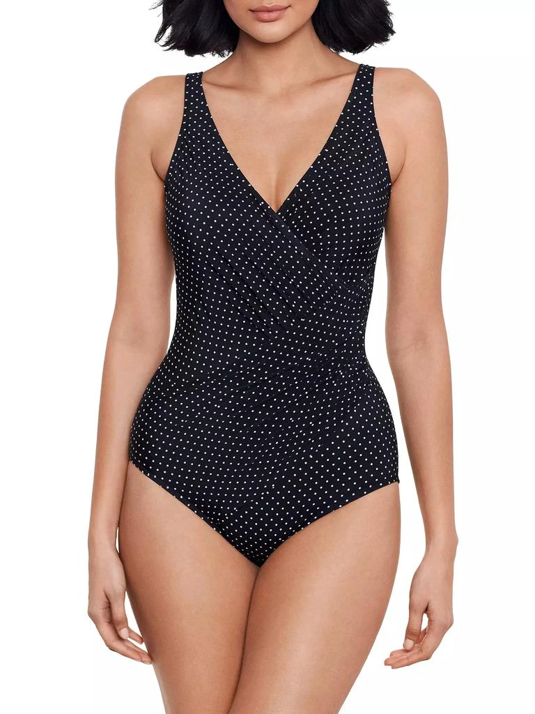 商品Miraclesuit Swim|Pin Point Oceanus One-Piece Swimsuit,价格¥1275,第2张图片详细描述