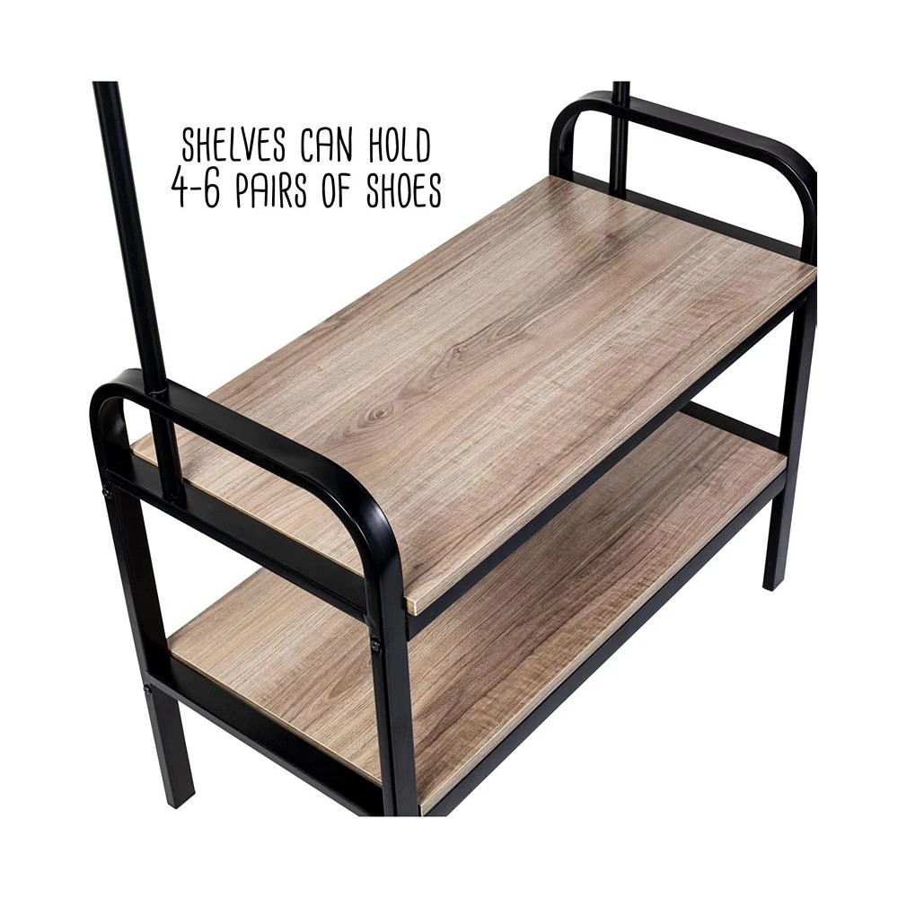 Entryway Organizer with Hooks and Shoe Storage 商品
