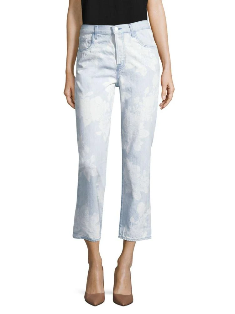 商品J Brand|Wynne Straight-Leg Floral Print Jeans,价格¥2212,第1张图片