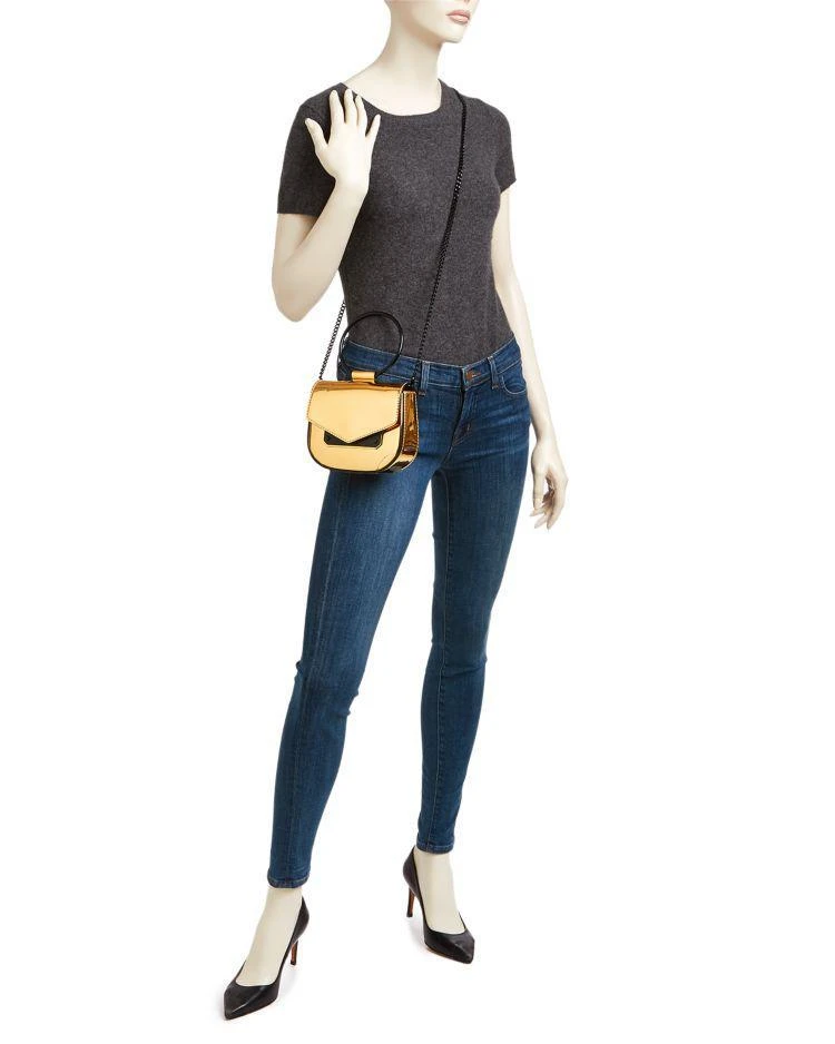 商品Nasty Gal|圆环真皮金属色斜挎包,价格¥434,第2张图片详细描述