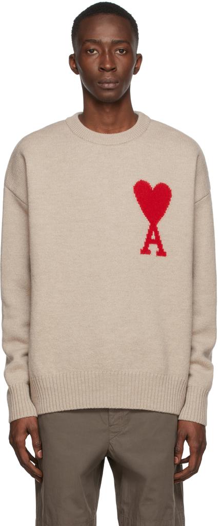 Beige Ami de Cœur Sweater商品第1张图片规格展示