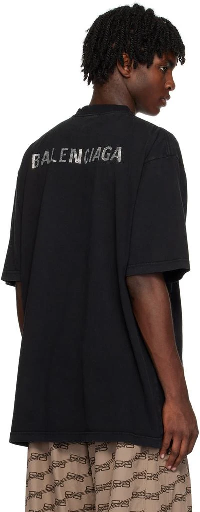 商品Balenciaga|Black Rhinestone T-Shirt,价格¥7272,第3张图片详细描述