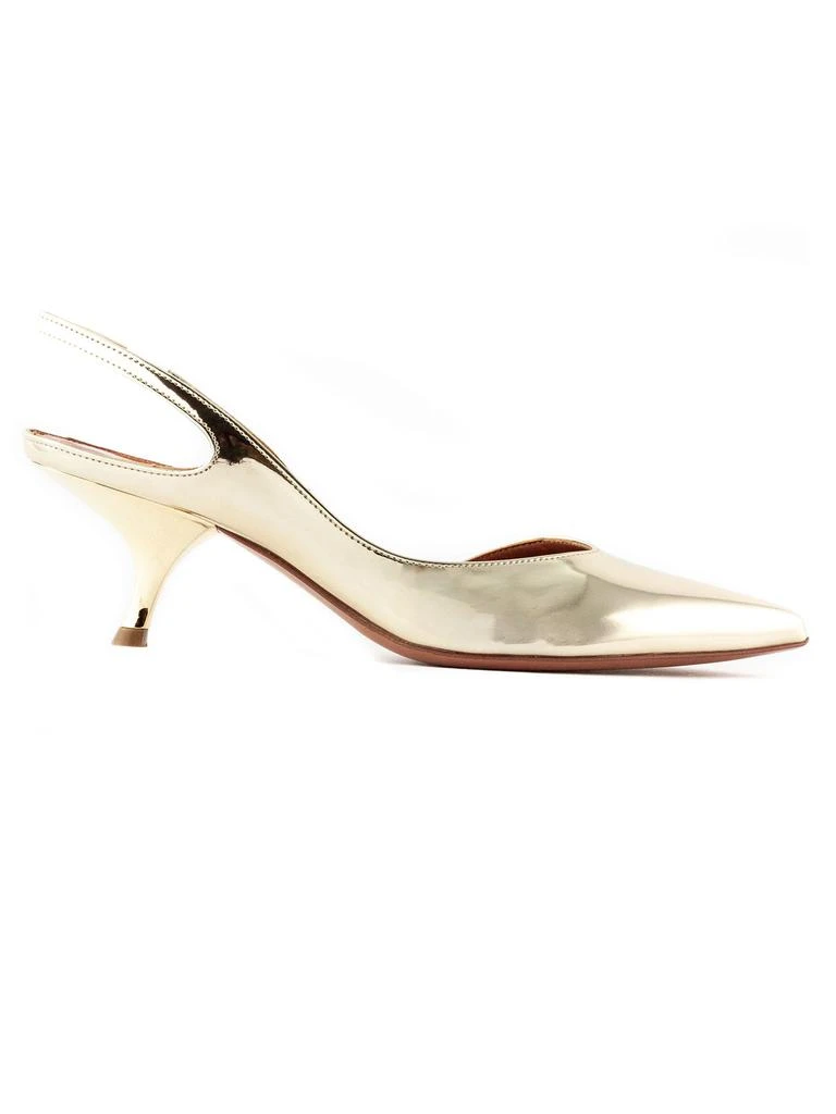 商品ALDO CASTAGNA|Platinum Mirror Reflex Leather Mikaela Slingback,价格¥1866,第1张图片