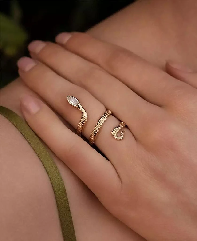 商品Ettika Jewelry|Serpentina Crystal Coiled Ring,价格¥368,第4张图片详细描述