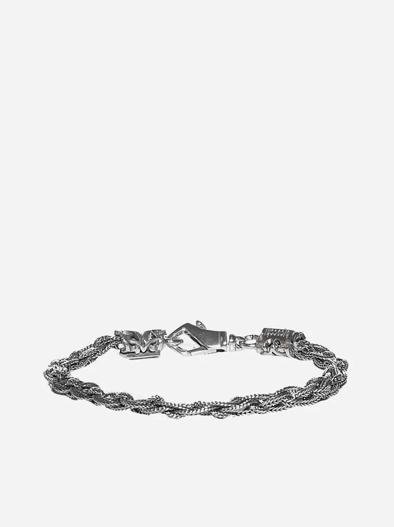 商品Emanuele Bicocchi|Celtic Braided Small silver bracelet,价格¥1574,第1张图片
