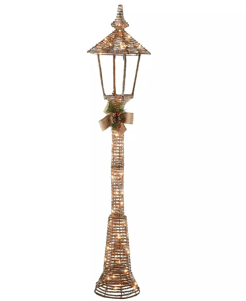 商品National Tree Company|60" Pre-Lit Champagne Vine Lamppost,价格¥2959,第1张图片