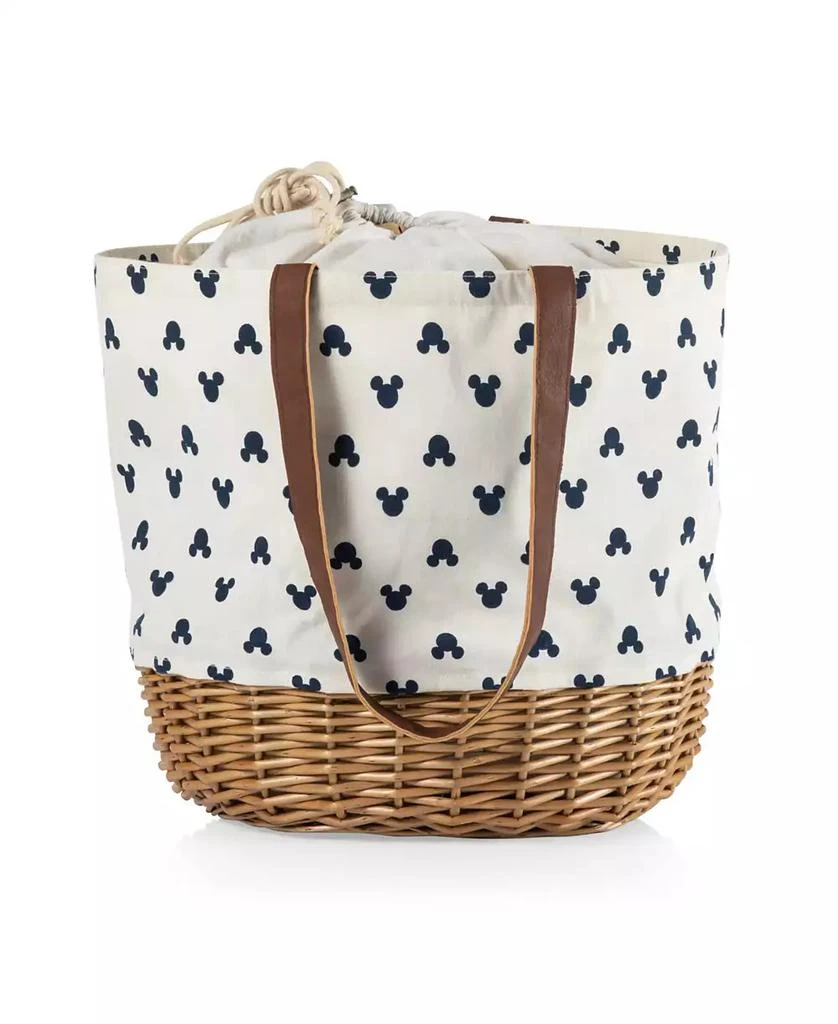 商品Disney|Mickey Mouse Silhouette Coronado Canvas and Willow Basket Tote,价格¥359,第2张图片详细描述