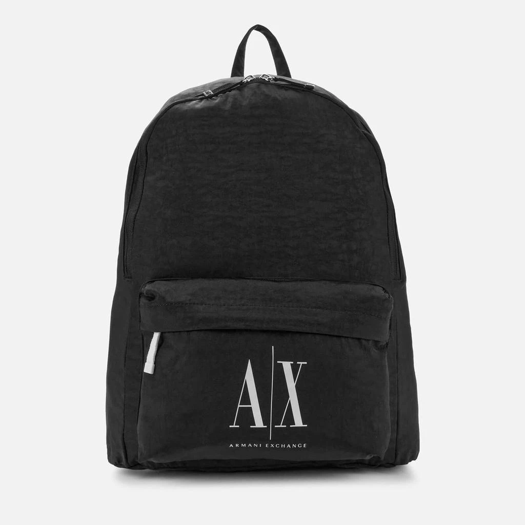 商品Armani Exchange|Armani Exchange Men's Ax Logo Backpack - Black,价格¥534,第1张图片